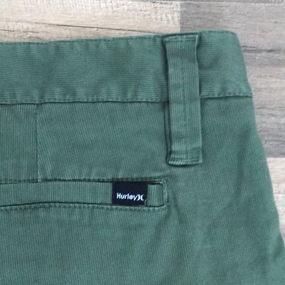 Hurley green shorts, size 13 - Picture 3 of 4